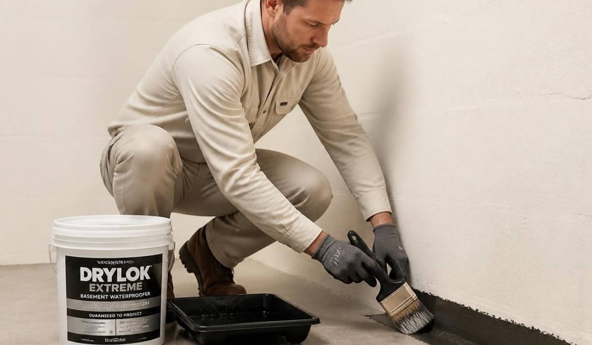basement-waterproofing-contractor-applying-waterproofing-sealant